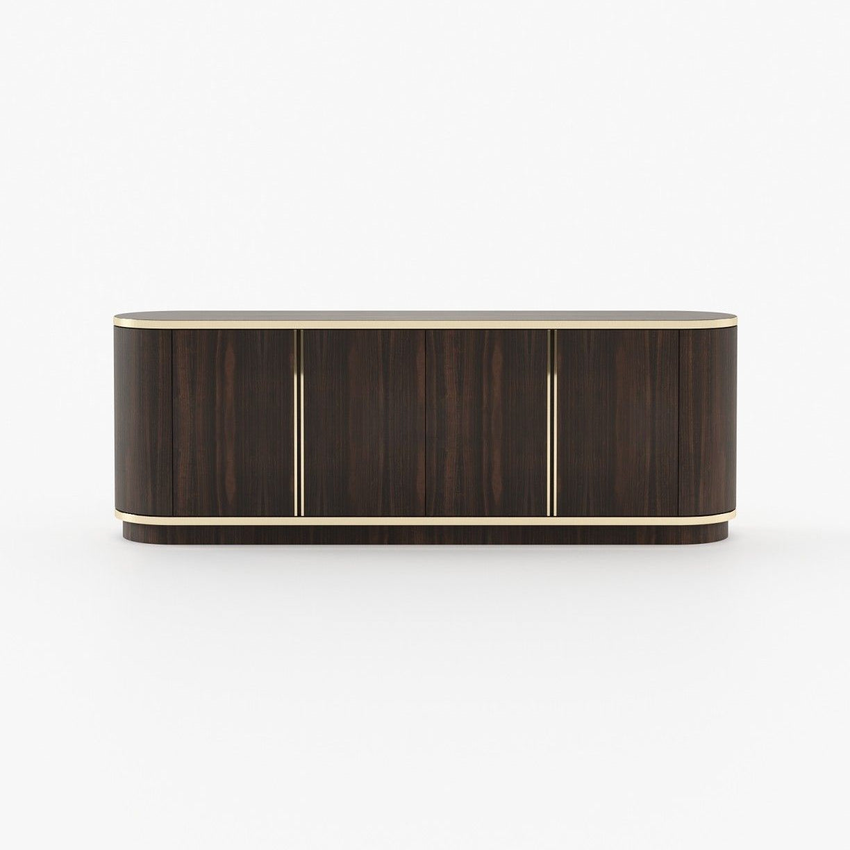 Laskasas BROWN Sideboard Smoked Eucalyptus Veneer Matte - Araco Interiors