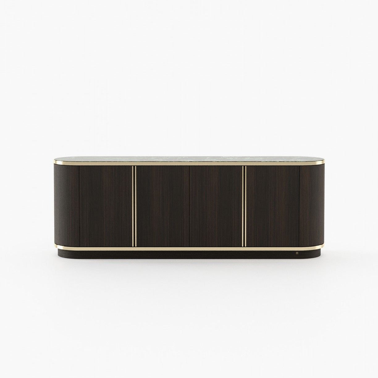Laskasas BROWN Sideboard Smoked Oak Veneer Matte - Araco Interiors
