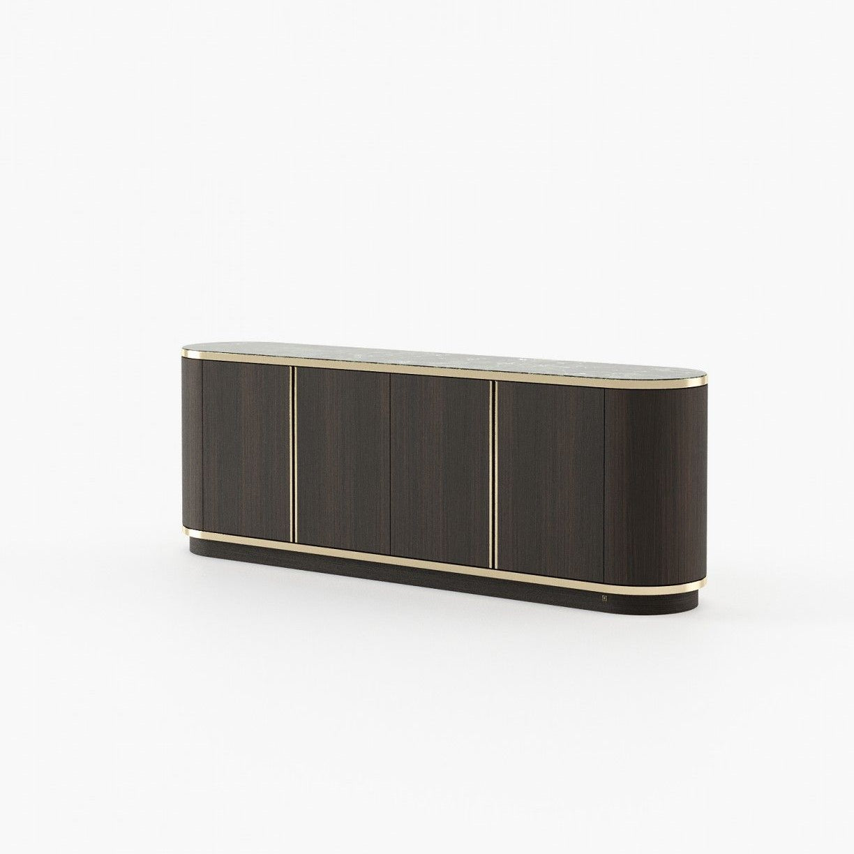Laskasas BROWN Sideboard Smoked Oak Veneer Matte - Araco Interiors
