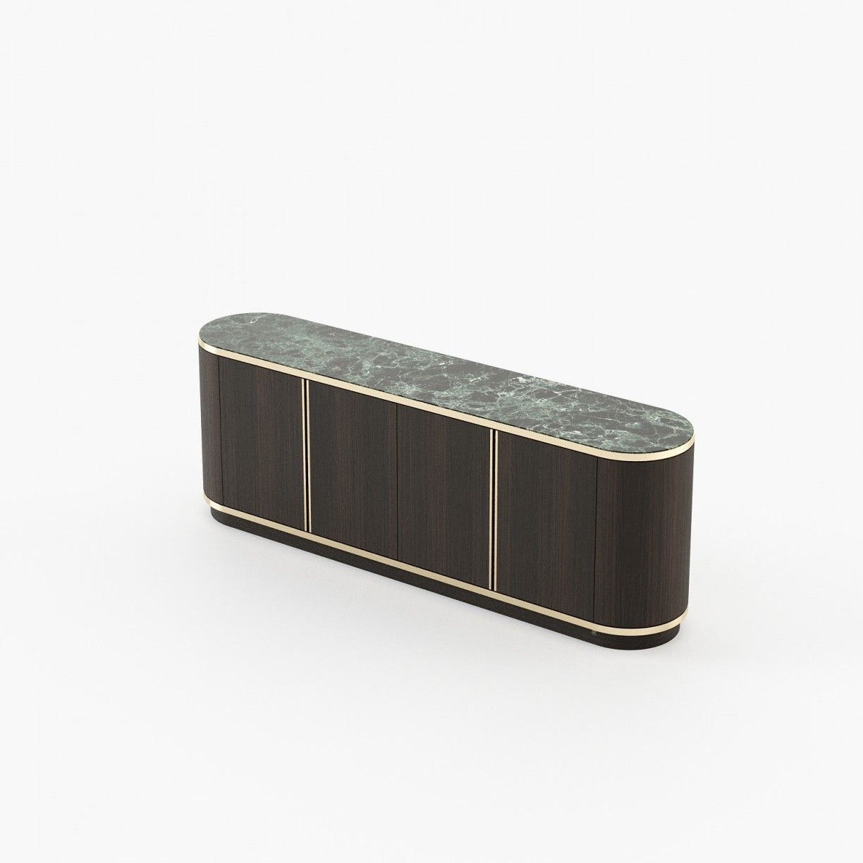 Laskasas BROWN Sideboard Smoked Oak Veneer Matte - Araco Interiors