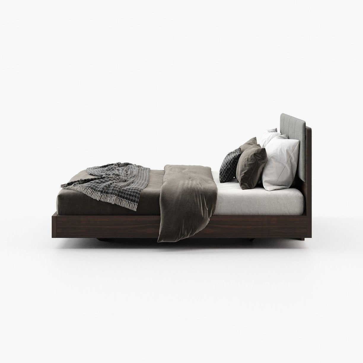 Laskasas BRUNY Bed & Headboard Vienna Anthracite - Araco Interiors