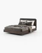 Laskasas BRUNY Bed & Headboard Vienna Anthracite - Araco Interiors