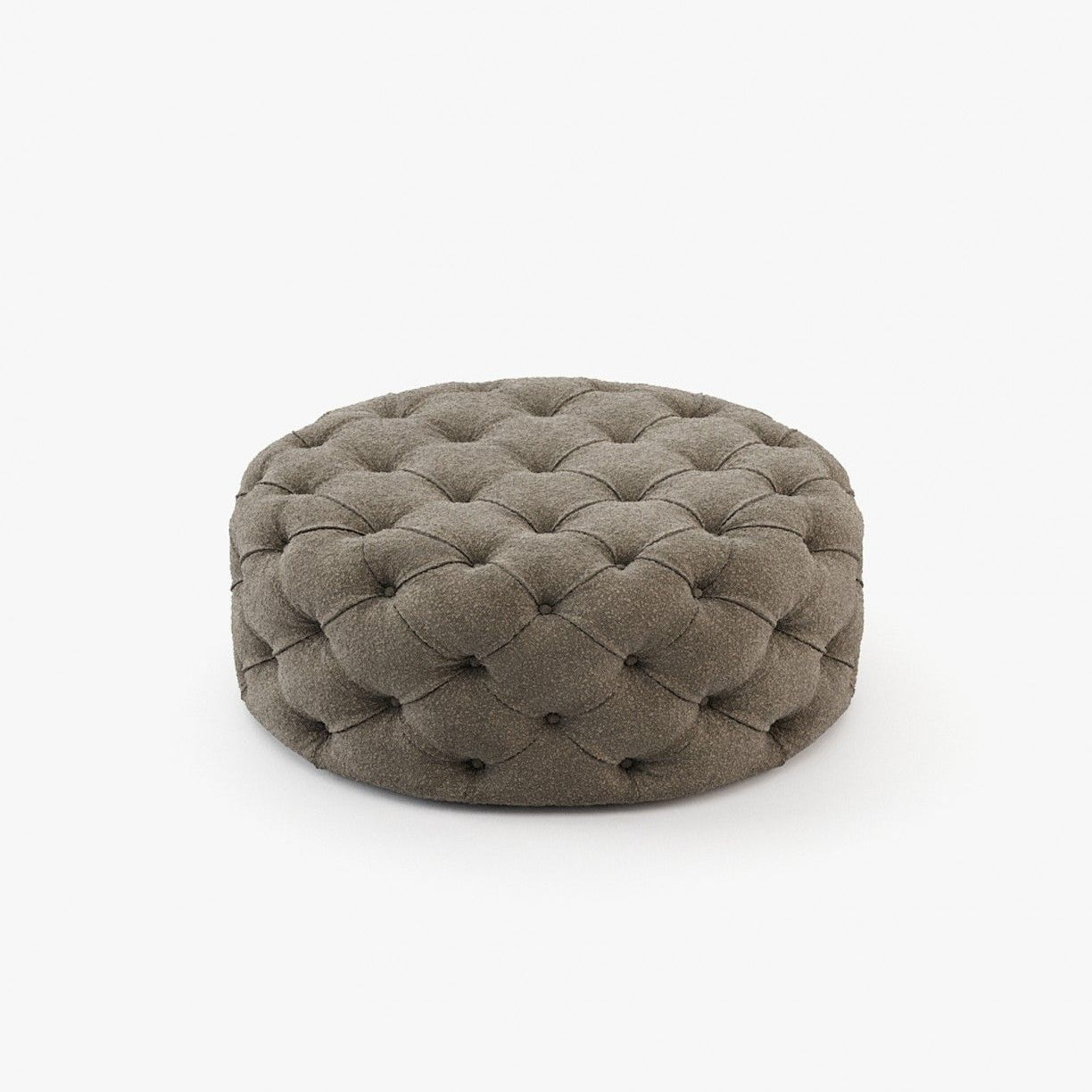 Laskasas BUR round Footstool & Pouf Helsinki Mouse - Araco Interiors