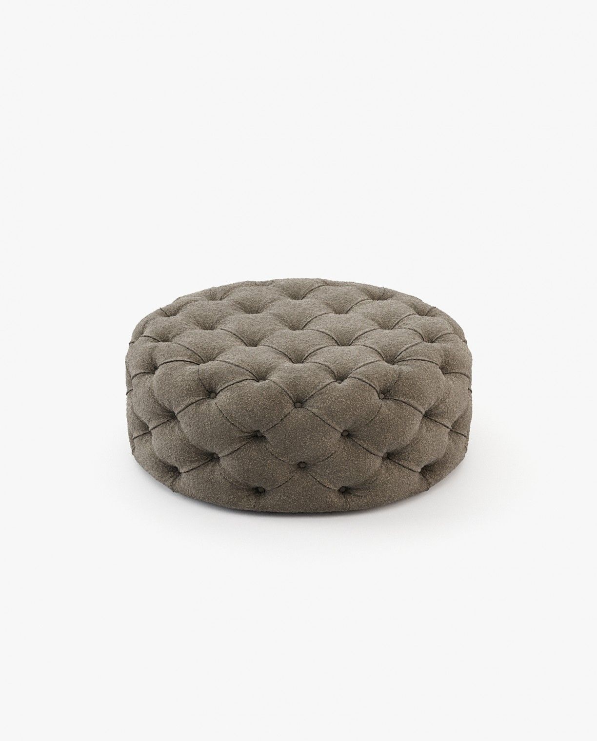 Laskasas BUR round Footstool & Pouf Helsinki Mouse - Araco Interiors