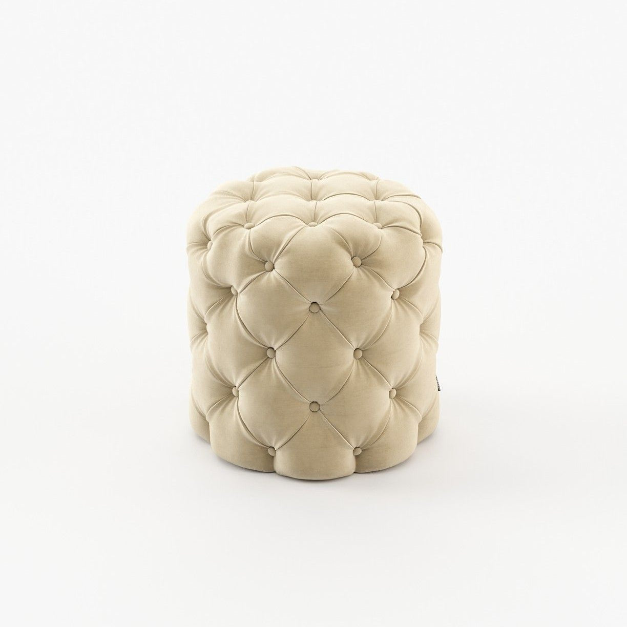 Laskasas BUR small Footstool & Pouf Vienna Beige - Araco Interiors