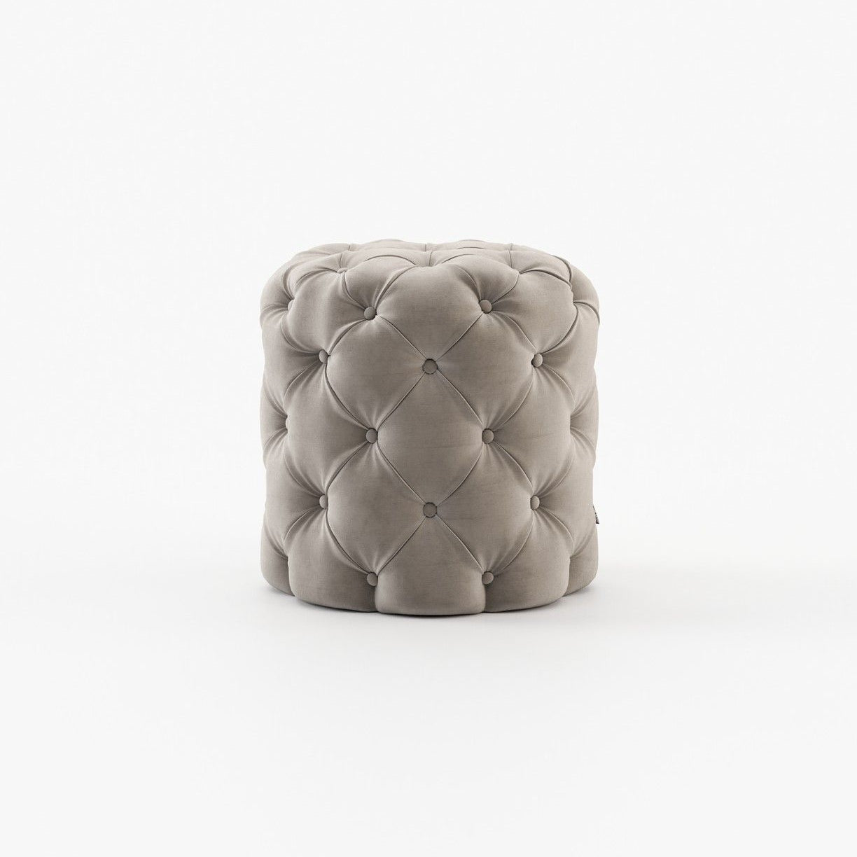 Laskasas BUR small Footstool & Pouf Vienna Khaki - Araco Interiors
