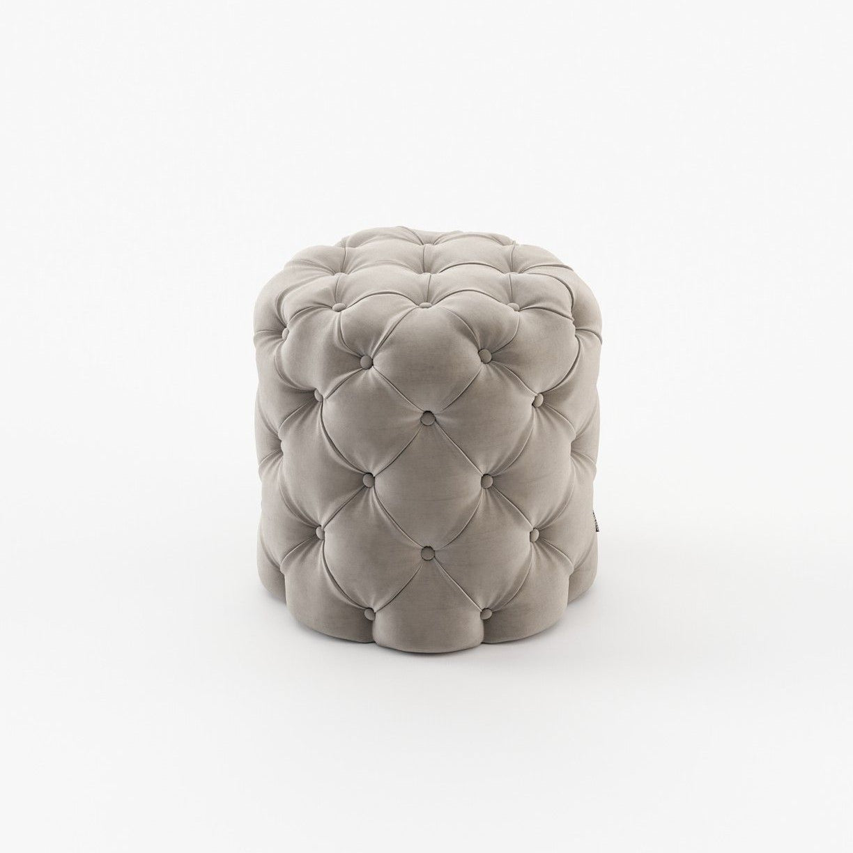 Laskasas BUR small Footstool & Pouf Vienna Khaki - Araco Interiors