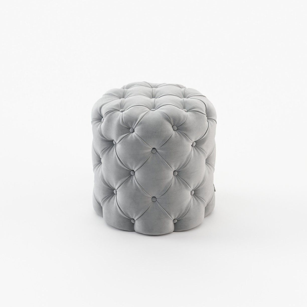 Laskasas BUR small Footstool & Pouf Vienna Light Grey - Araco Interiors