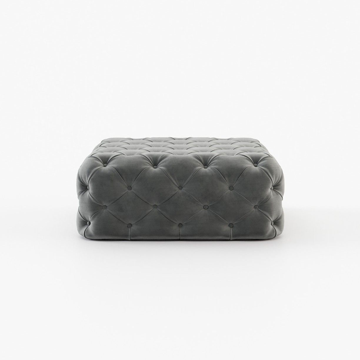 Laskasas BUR square Footstool & Pouf Vienna Anthracite - Araco Interiors