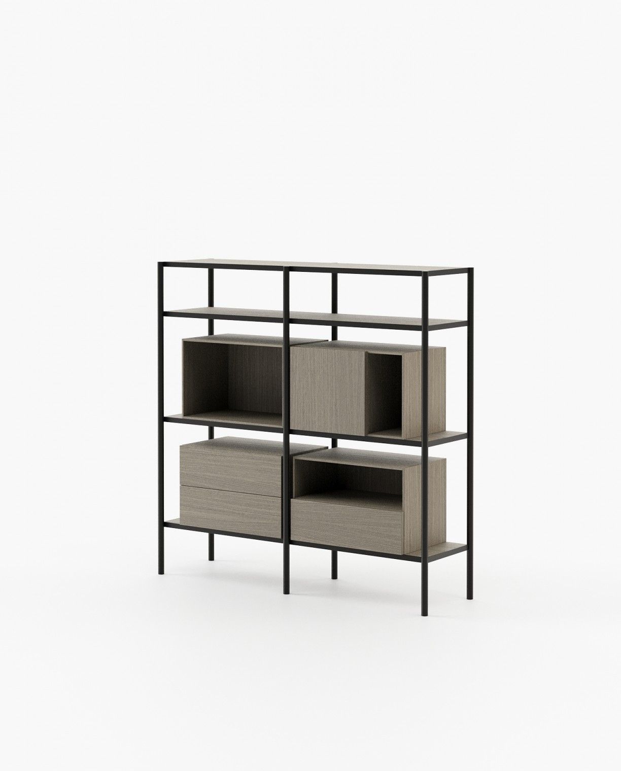 Laskasas BYLOT Bookcase & Shelving Aged Oak Veneer Matte - Araco Interiors