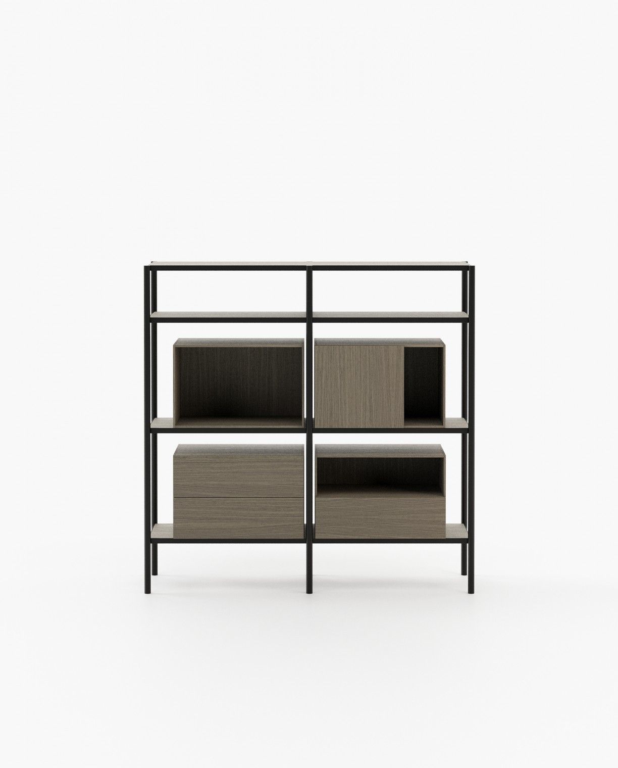 Laskasas BYLOT Bookcase & Shelving Aged Oak Veneer Matte - Araco Interiors