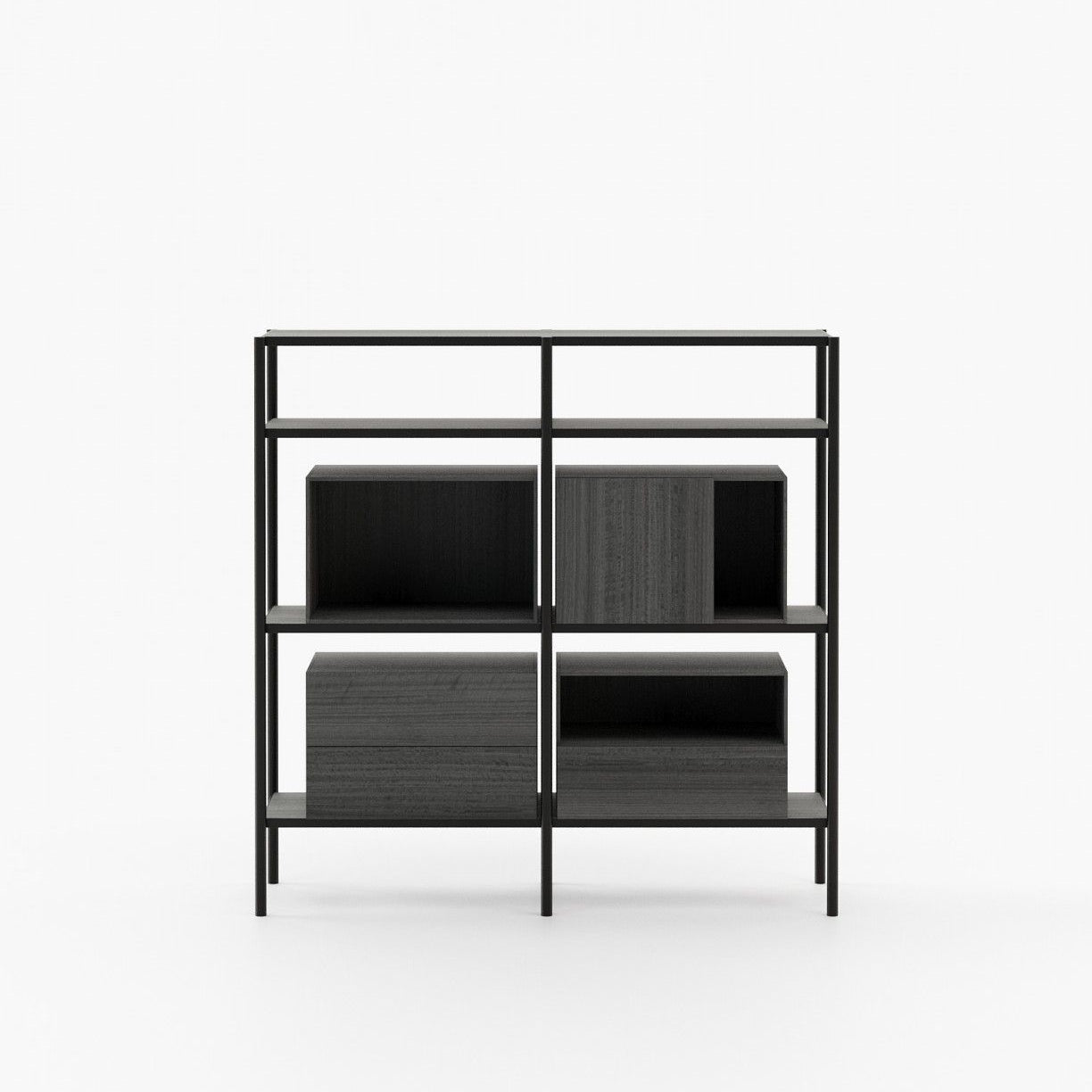Laskasas BYLOT Bookcase & Shelving Grey Eucalyptus Veneer Matte - Araco Interiors
