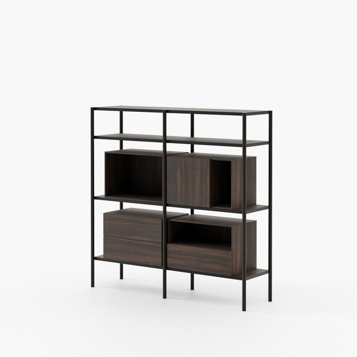 Laskasas BYLOT Bookcase & Shelving Smoked Eucalyptus Veneer Matte - Araco Interiors