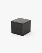 Laskasas CAIRO Bedside Cabinet & Table Black Lacquer Matte - Araco Interiors