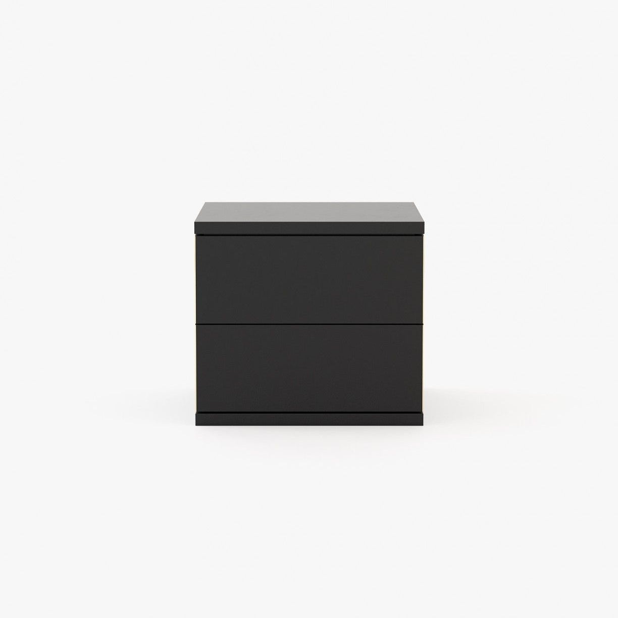 Laskasas CAIRO Bedside Cabinet & Table Black Lacquer Matte - Araco Interiors