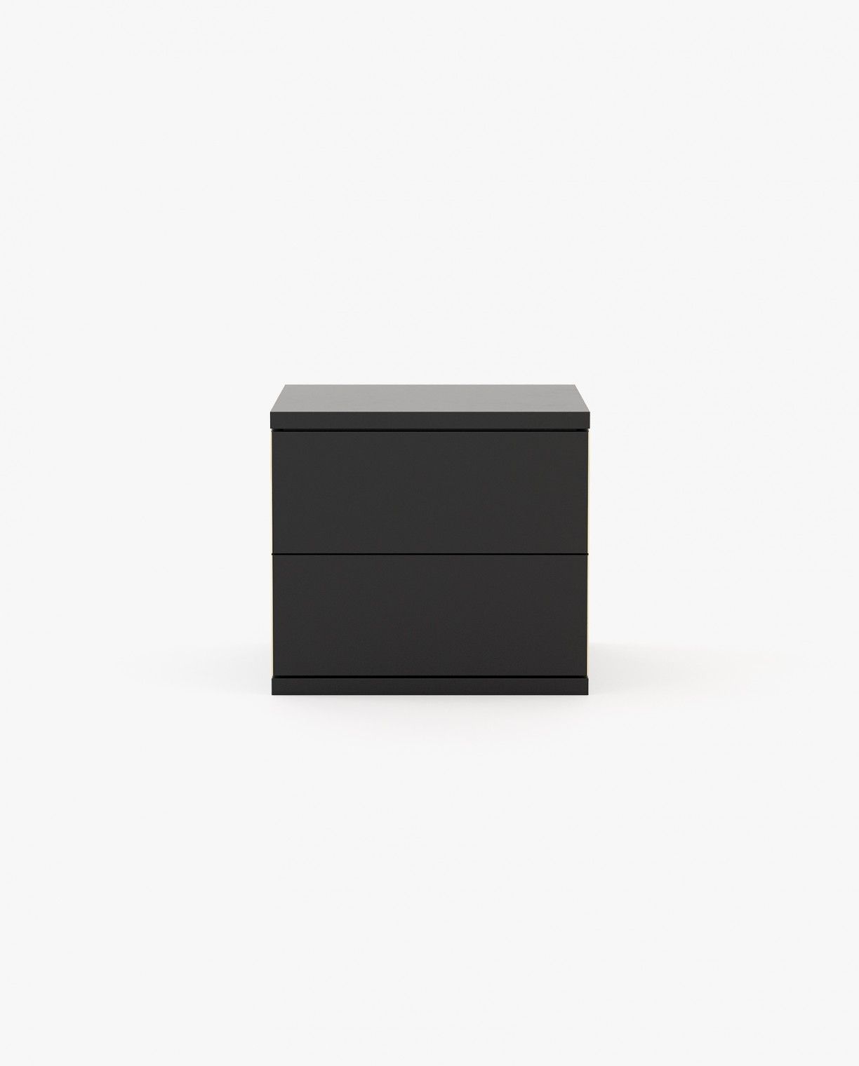 Laskasas CAIRO Bedside Cabinet & Table Black Lacquer Matte - Araco Interiors