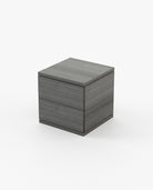 Laskasas CAIRO Bedside Cabinet & Table Grey Eucalyptus Veneer Matte - Araco Interiors