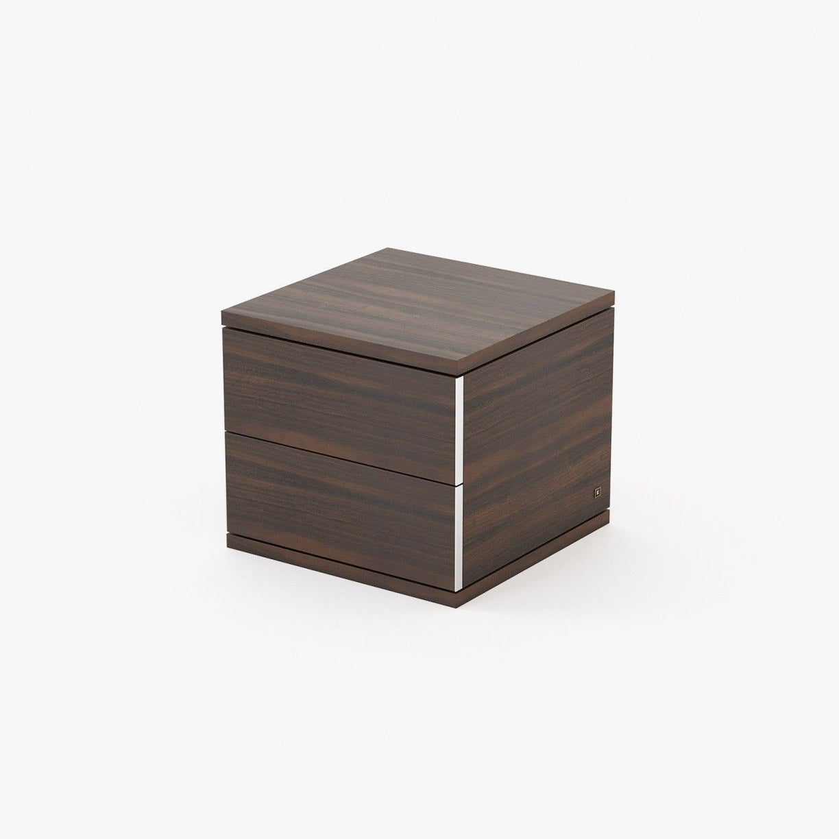 Laskasas CAIRO Bedside Cabinet & Table Smoked Eucalyptus Veneer Matte - Araco Interiors