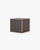 Laskasas CAIRO Bedside Cabinet & Table Smoked Eucalyptus Veneer Matte - Araco Interiors