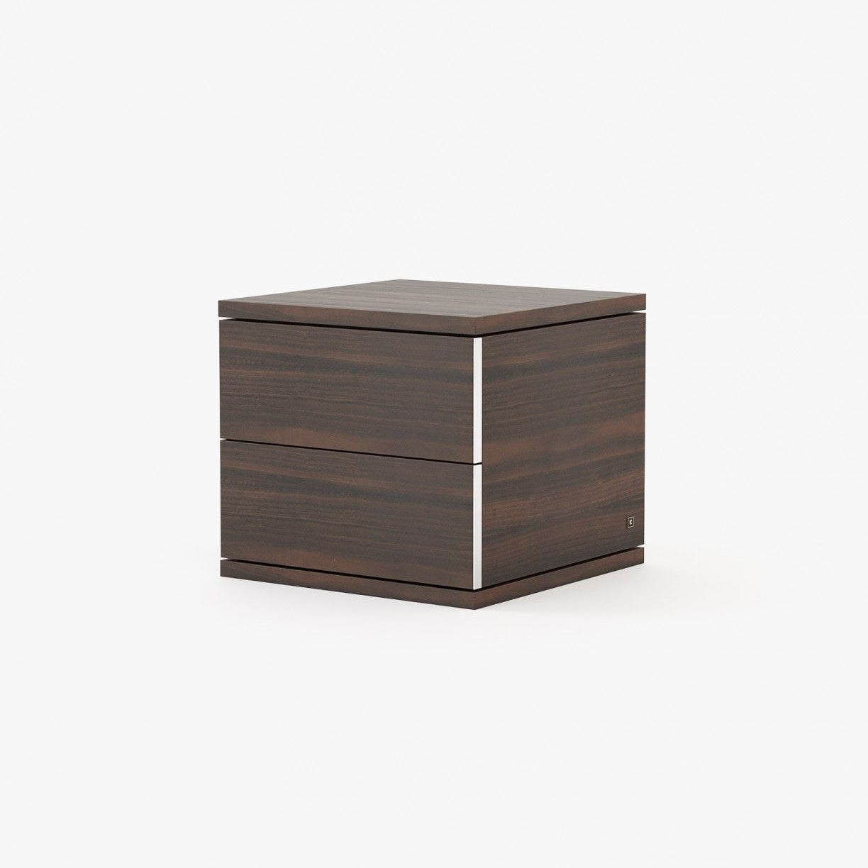 Laskasas CAIRO Bedside Cabinet & Table Smoked Eucalyptus Veneer Matte - Araco Interiors