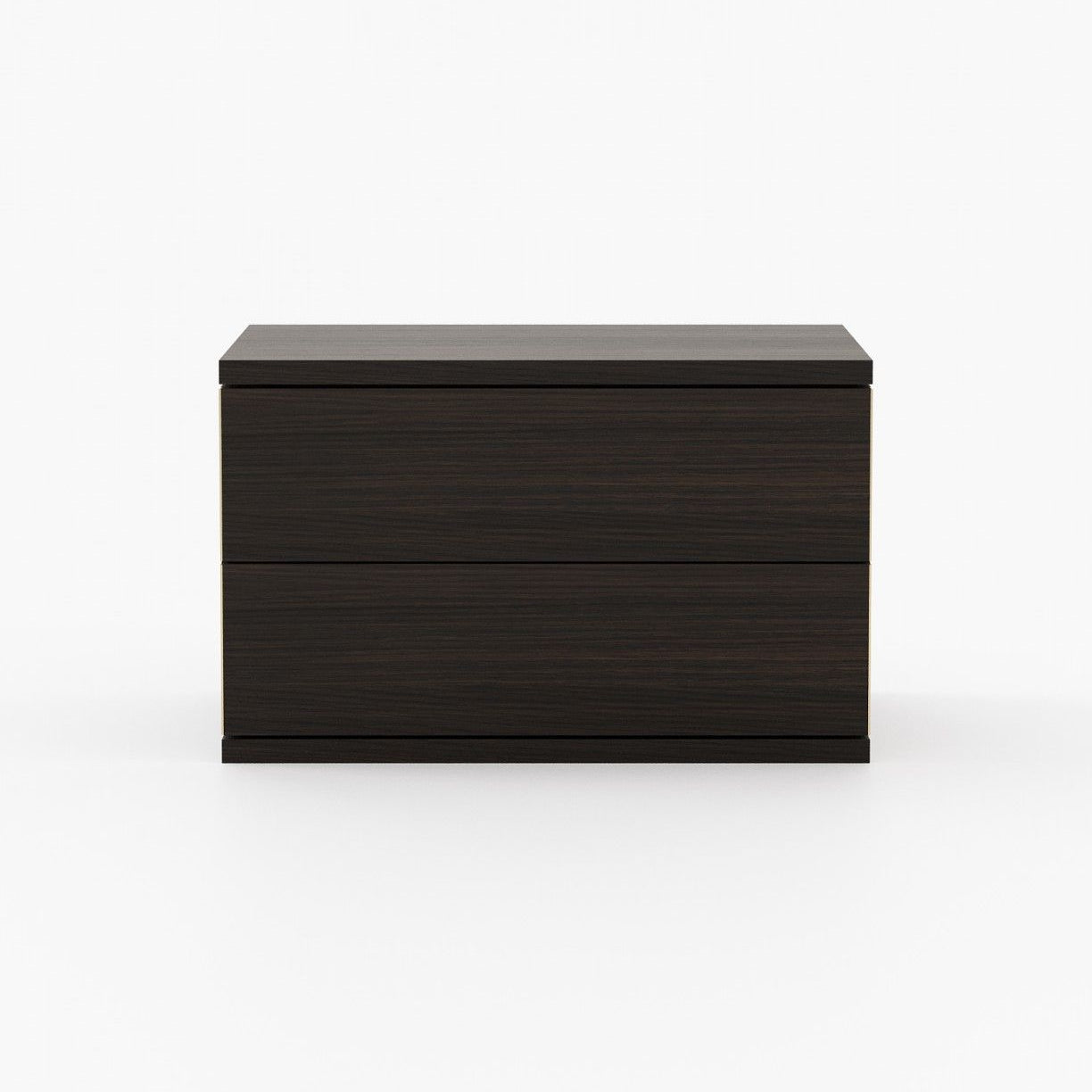 Laskasas CAIRO Bedside Cabinet & Table Smoked Oak Veneer Matte - Araco Interiors