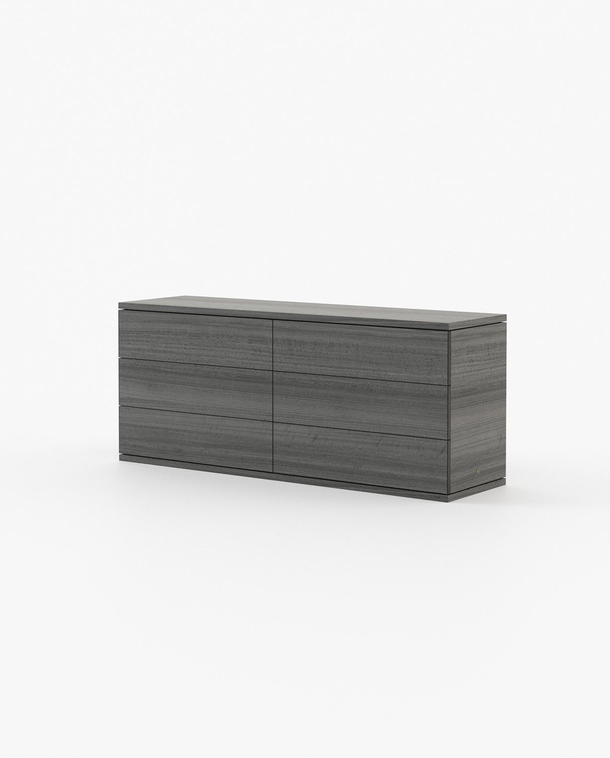 Laskasas CAIRO Set of 6 Chest of Drawers Grey Eucalyptus Veneer Matte - Araco Interiors