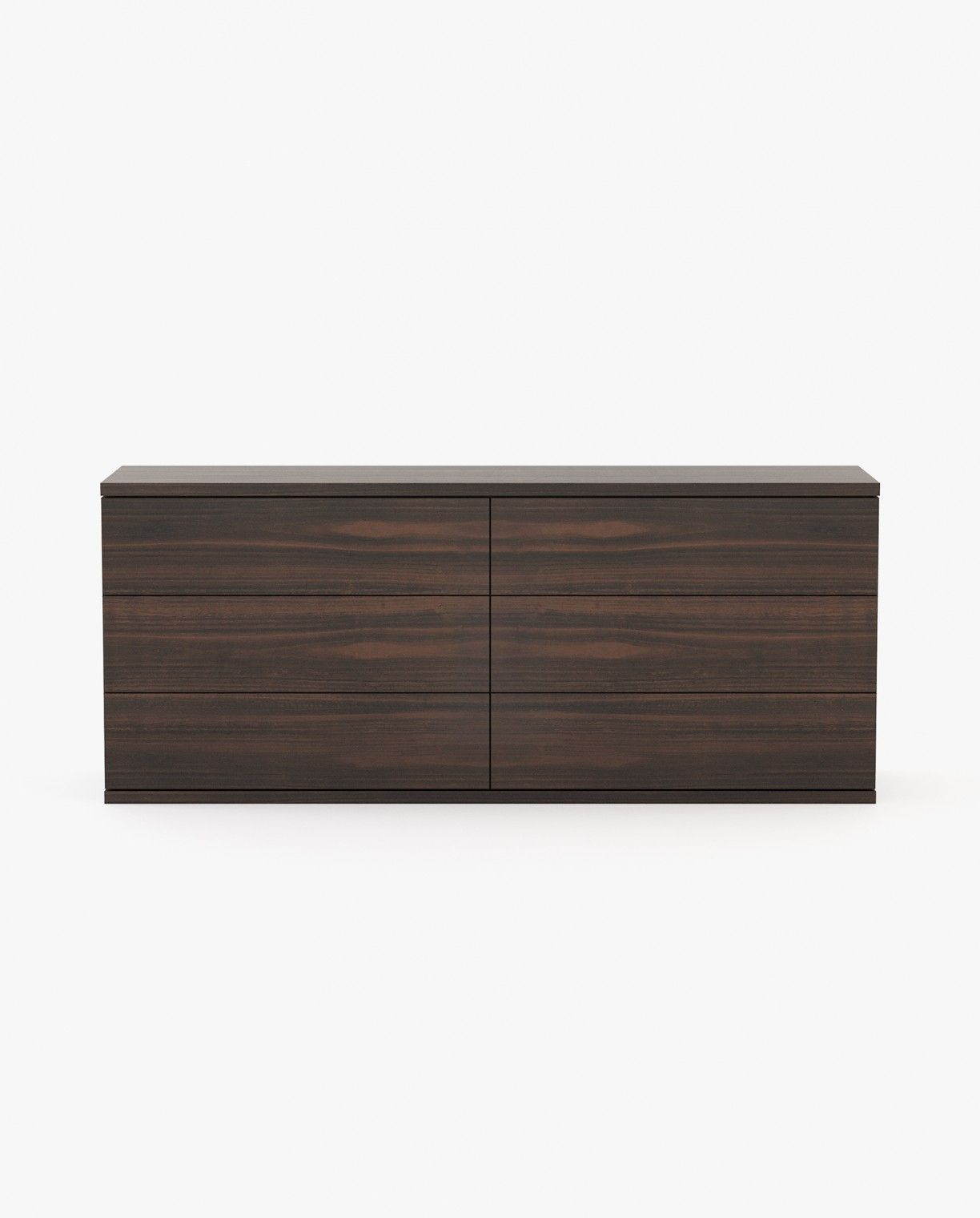 Laskasas CAIRO Set of 6 Chest of Drawers Smoked Eucalyptus Veneer Matte - Araco Interiors
