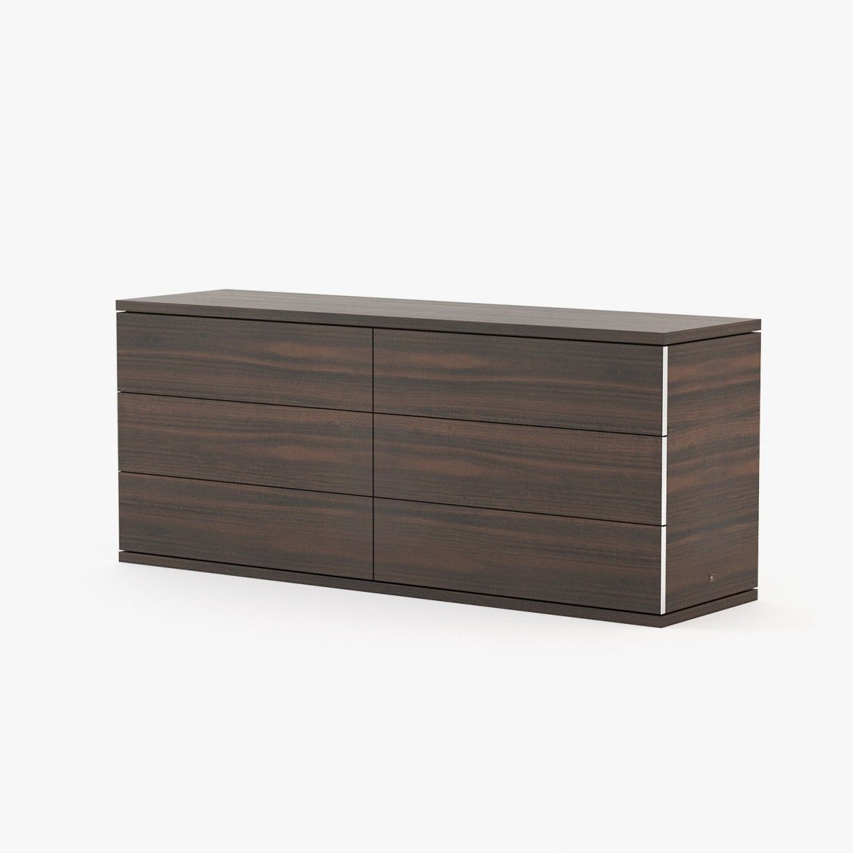 Laskasas CAIRO Set of 6 Chest of Drawers Smoked Eucalyptus Veneer Matte - Araco Interiors