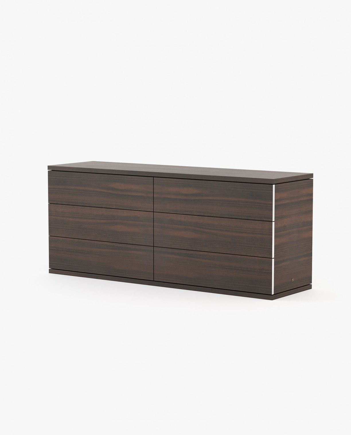 Laskasas CAIRO Set of 6 Chest of Drawers Smoked Eucalyptus Veneer Matte - Araco Interiors