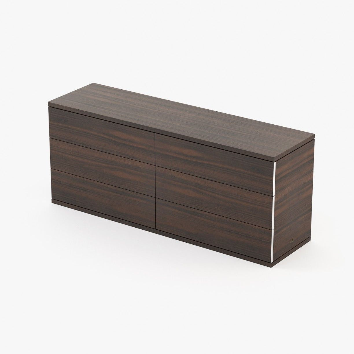 Laskasas CAIRO Set of 6 Chest of Drawers Smoked Eucalyptus Veneer Matte - Araco Interiors
