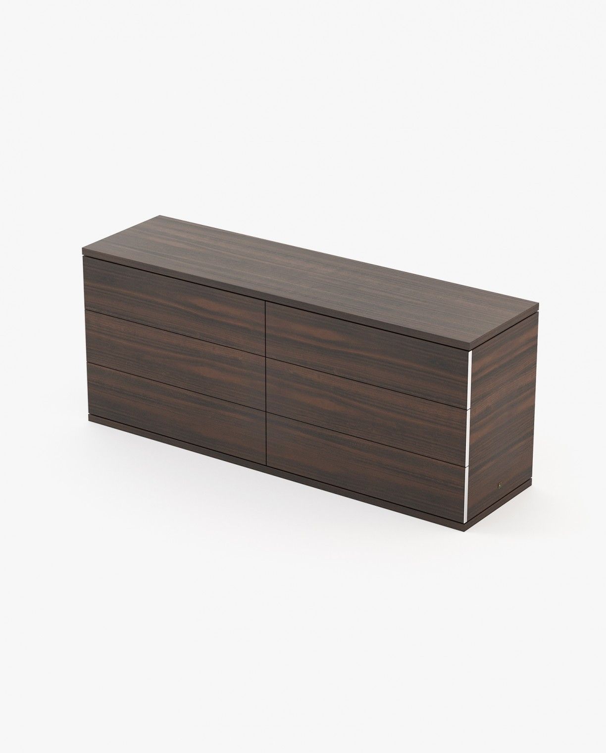 Laskasas CAIRO Set of 6 Chest of Drawers Smoked Eucalyptus Veneer Matte - Araco Interiors