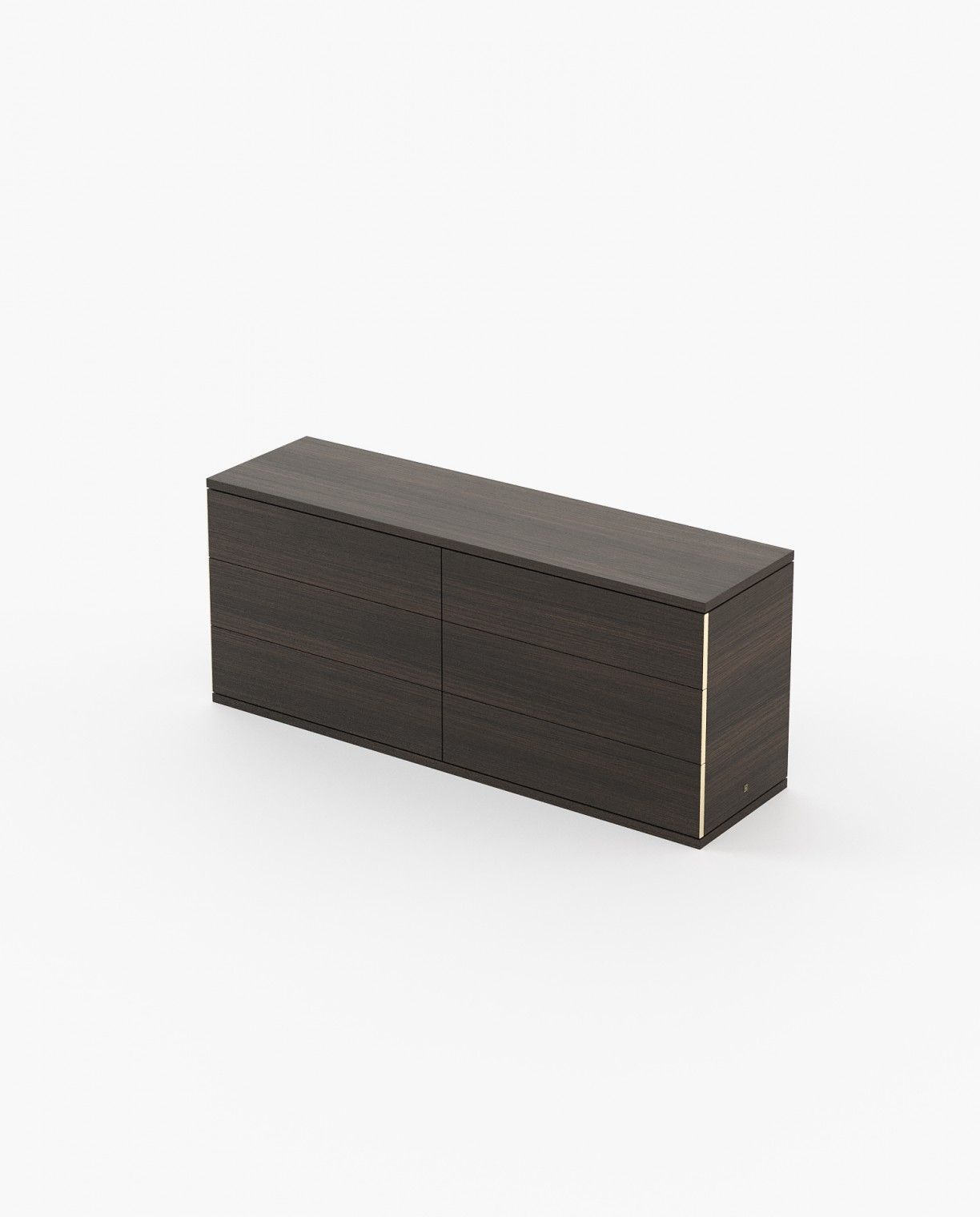 Laskasas CAIRO Set of 6 Chest of Drawers Smoked Oak Veneer Matte - Araco Interiors
