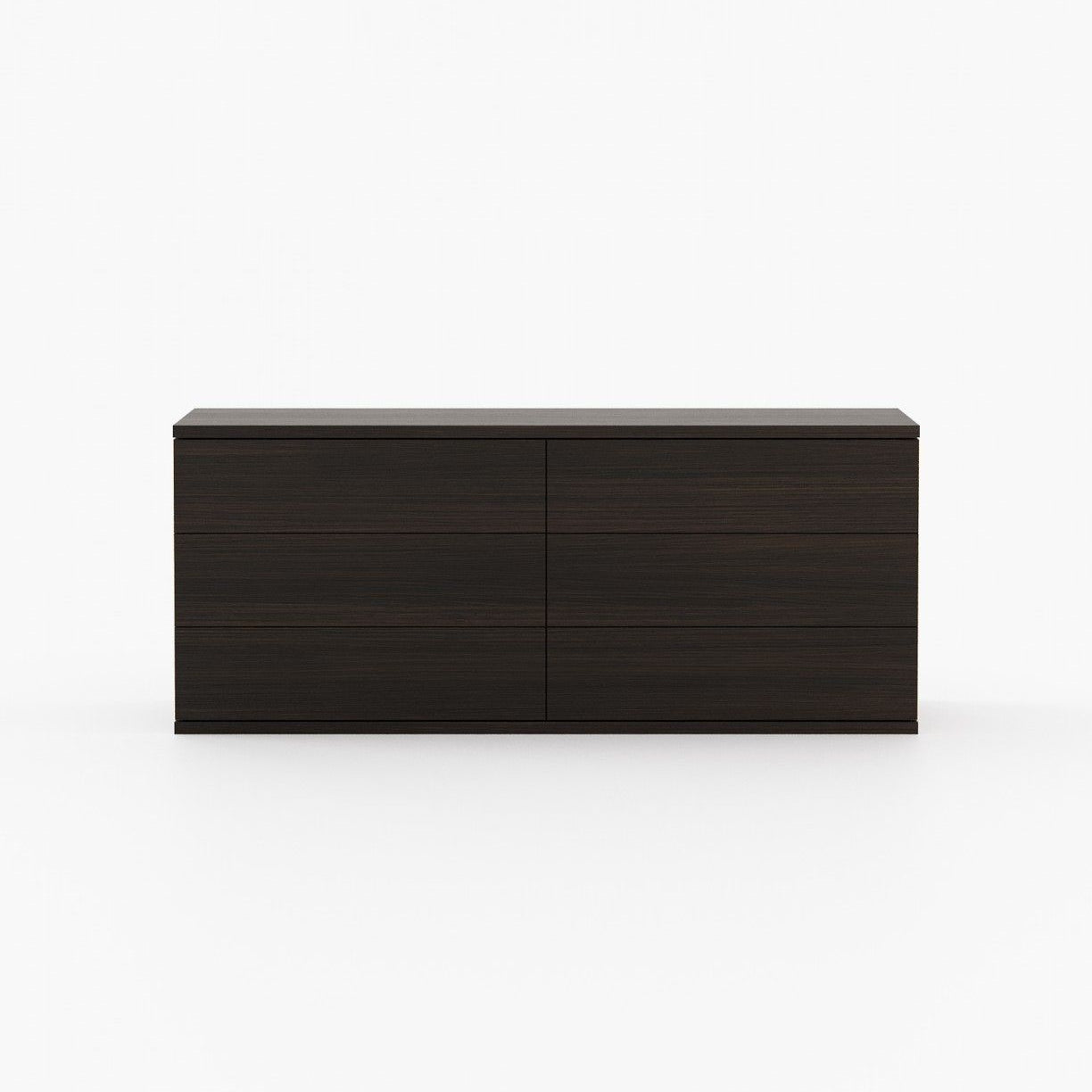 Laskasas CAIRO Set of 6 Chest of Drawers Smoked Oak Veneer Matte - Araco Interiors