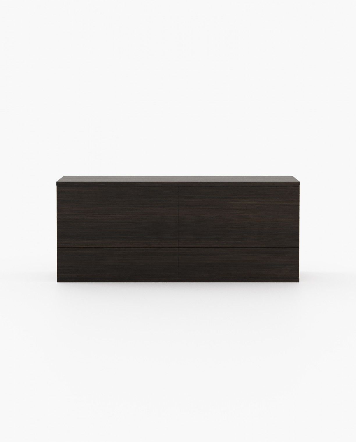 Laskasas CAIRO Set of 6 Chest of Drawers Smoked Oak Veneer Matte - Araco Interiors
