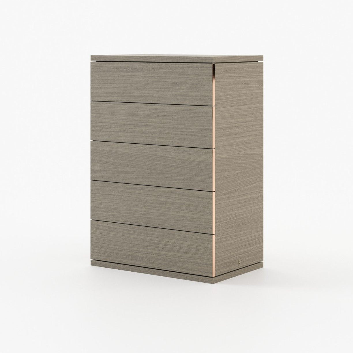 Laskasas CAIRO Tallboy Chest of Drawers Aged Oak Veneer Matte - Araco Interiors