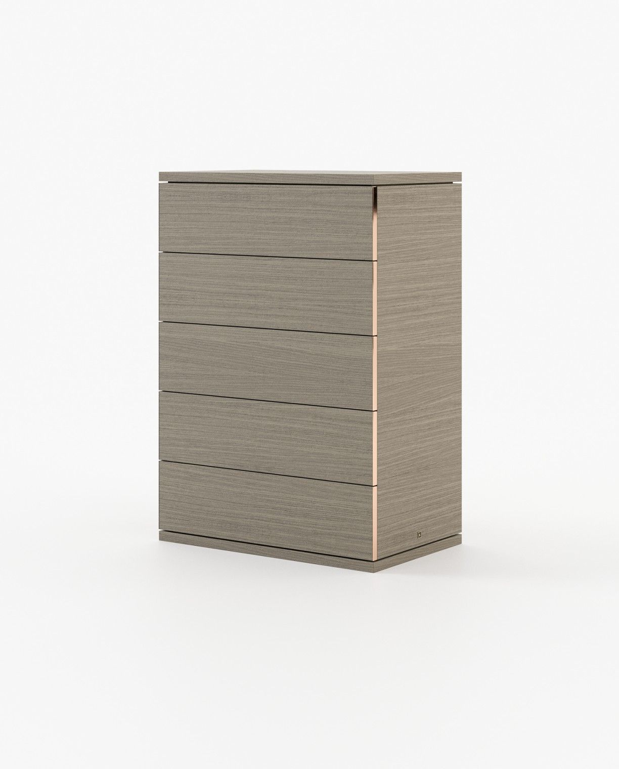 Laskasas CAIRO Tallboy Chest of Drawers Aged Oak Veneer Matte - Araco Interiors