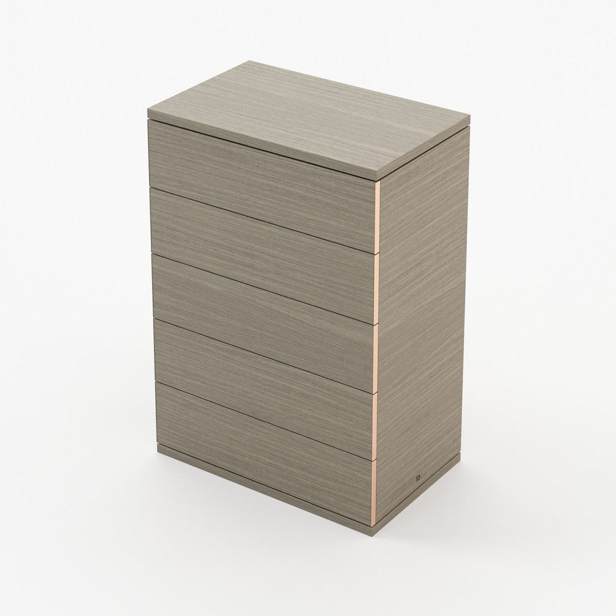 Laskasas CAIRO Tallboy Chest of Drawers Aged Oak Veneer Matte - Araco Interiors