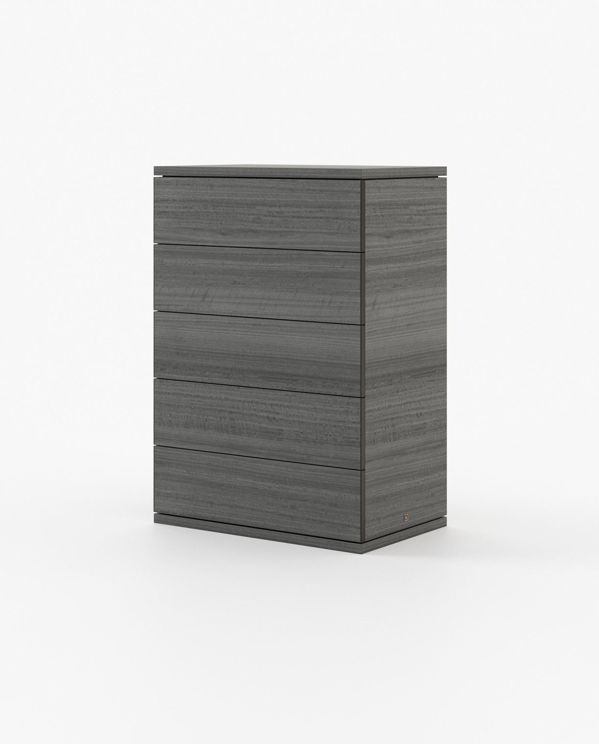 Laskasas CAIRO Tallboy Chest of Drawers Grey Eucalyptus Veneer Matte - Araco Interiors