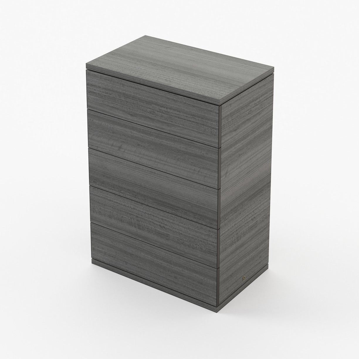 Laskasas CAIRO Tallboy Chest of Drawers Grey Eucalyptus Veneer Matte - Araco Interiors