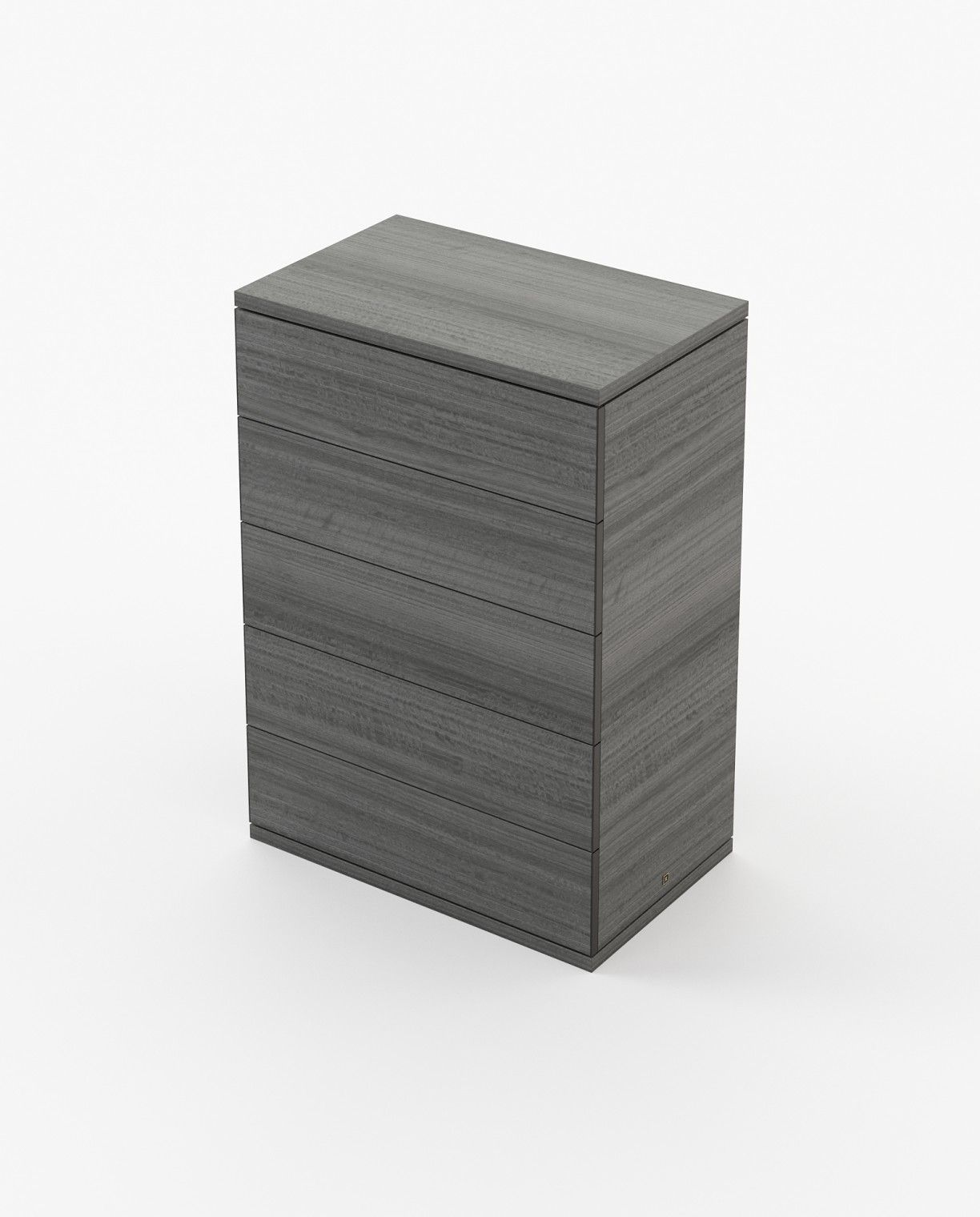 Laskasas CAIRO Tallboy Chest of Drawers Grey Eucalyptus Veneer Matte - Araco Interiors
