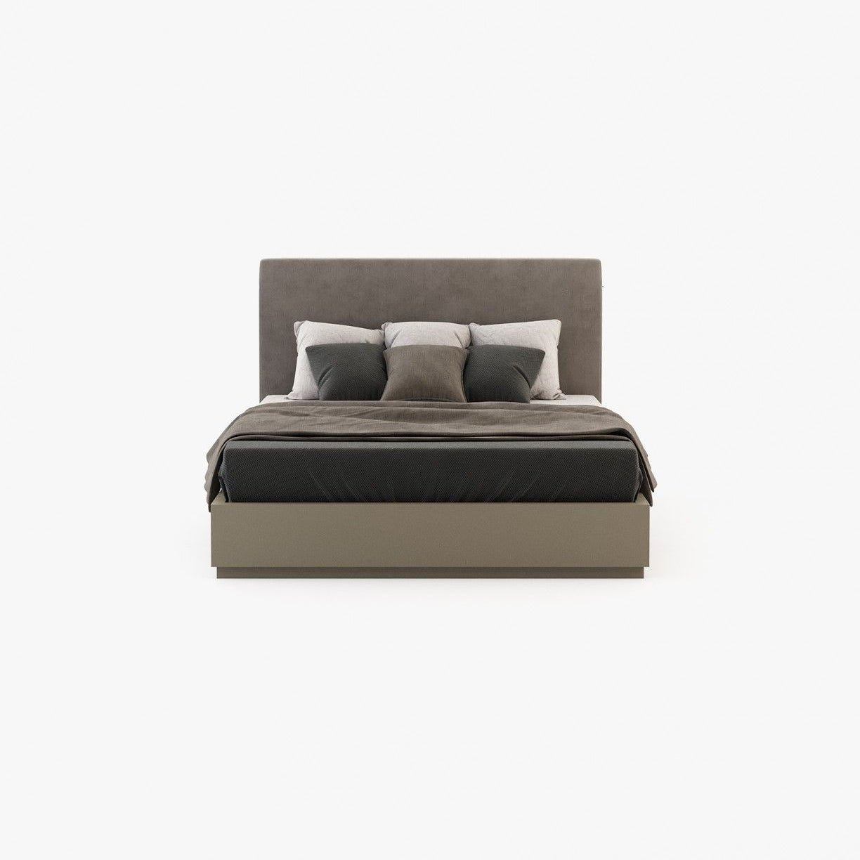 Laskasas CANTÃO Bed & Headboard Vienna Khaki - Araco Interiors