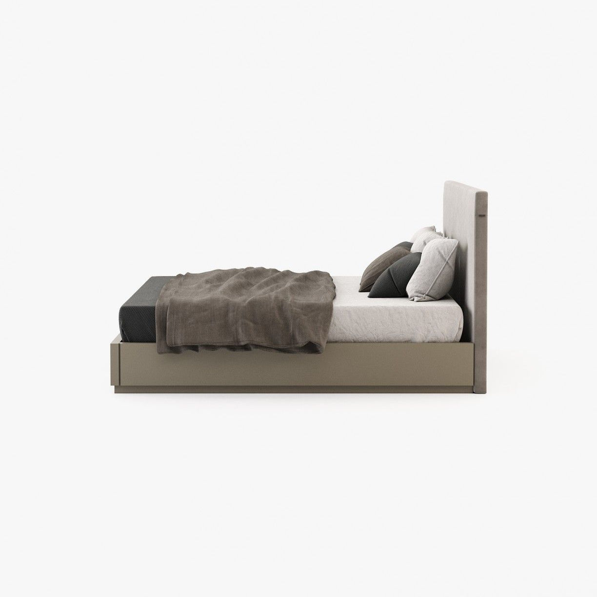 Laskasas CANTÃO Bed & Headboard Vienna Khaki - Araco Interiors