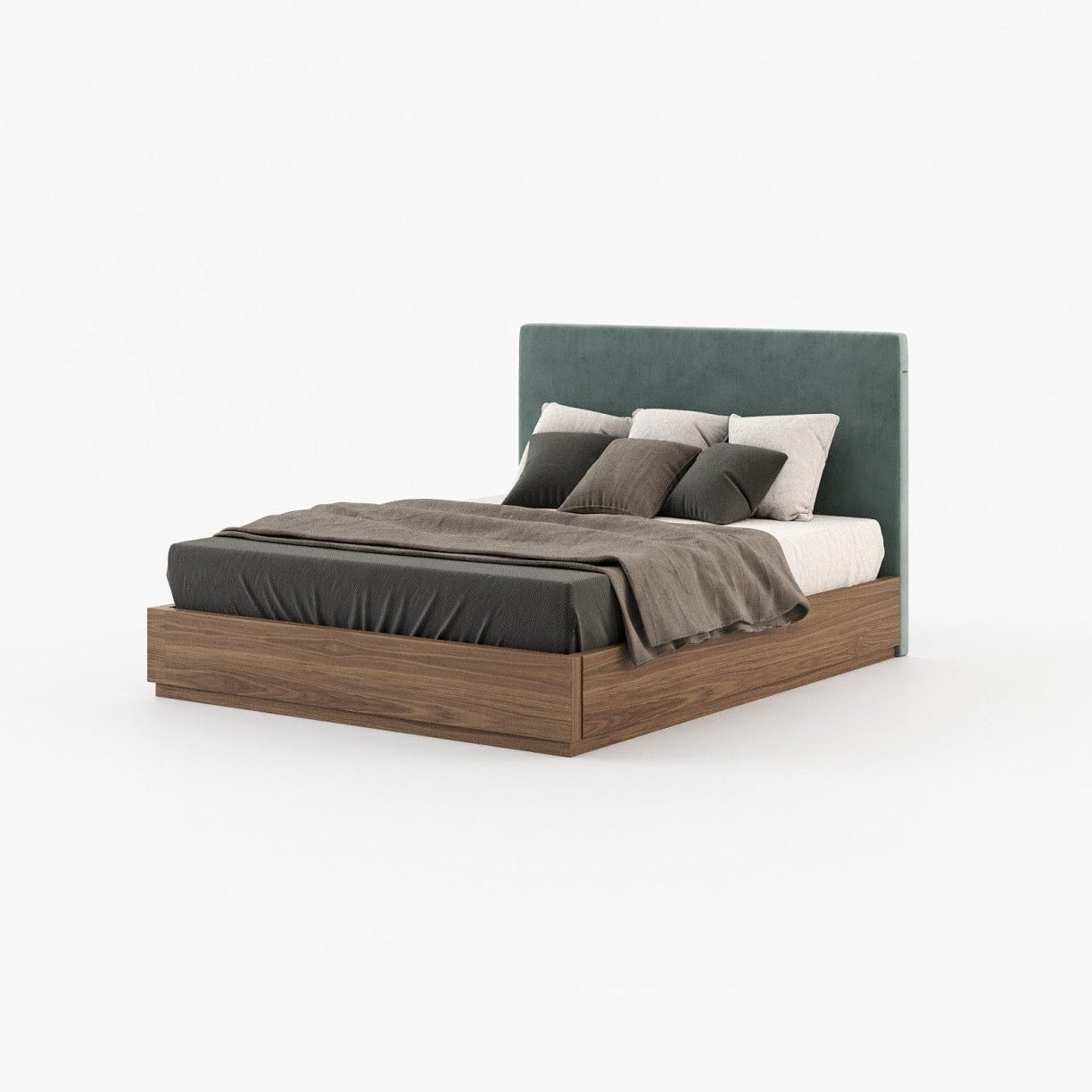 Laskasas CANTÃO Bed & Headboard Vienna Safira - Araco Interiors