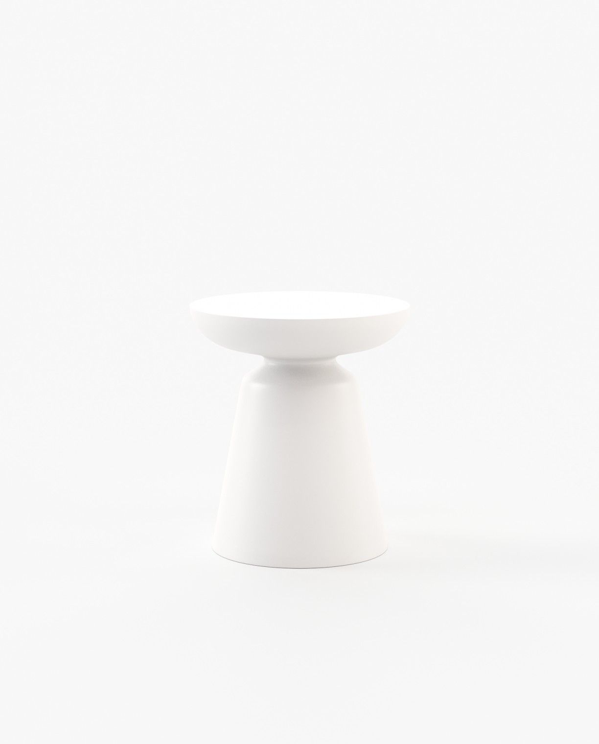 Laskasas CAP Nest & Side Table White Lacquer Matte - Araco Interiors