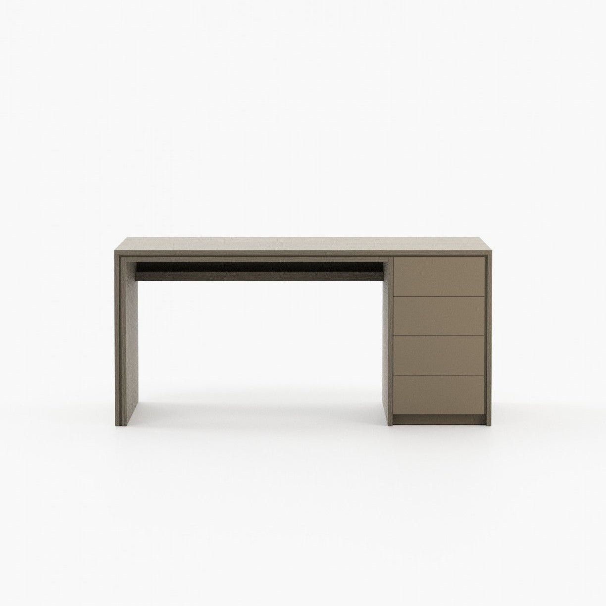 Laskasas CAPE Desk Aged Oak Veneer Matte - Araco Interiors