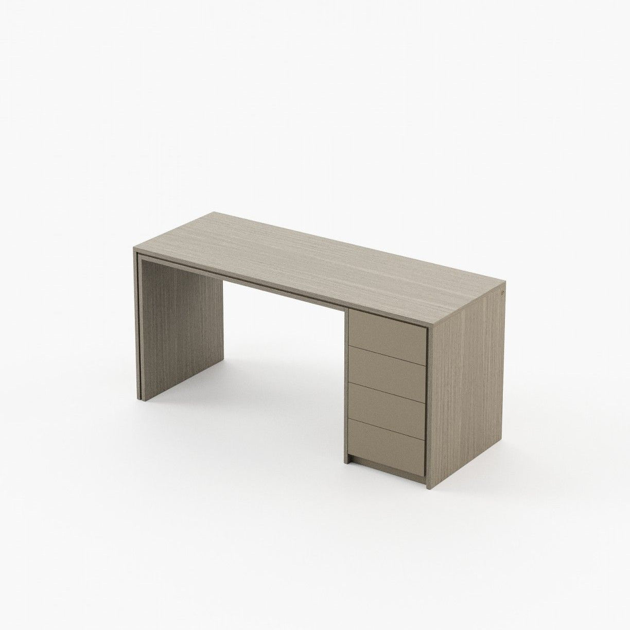 Laskasas CAPE Desk Aged Oak Veneer Matte - Araco Interiors