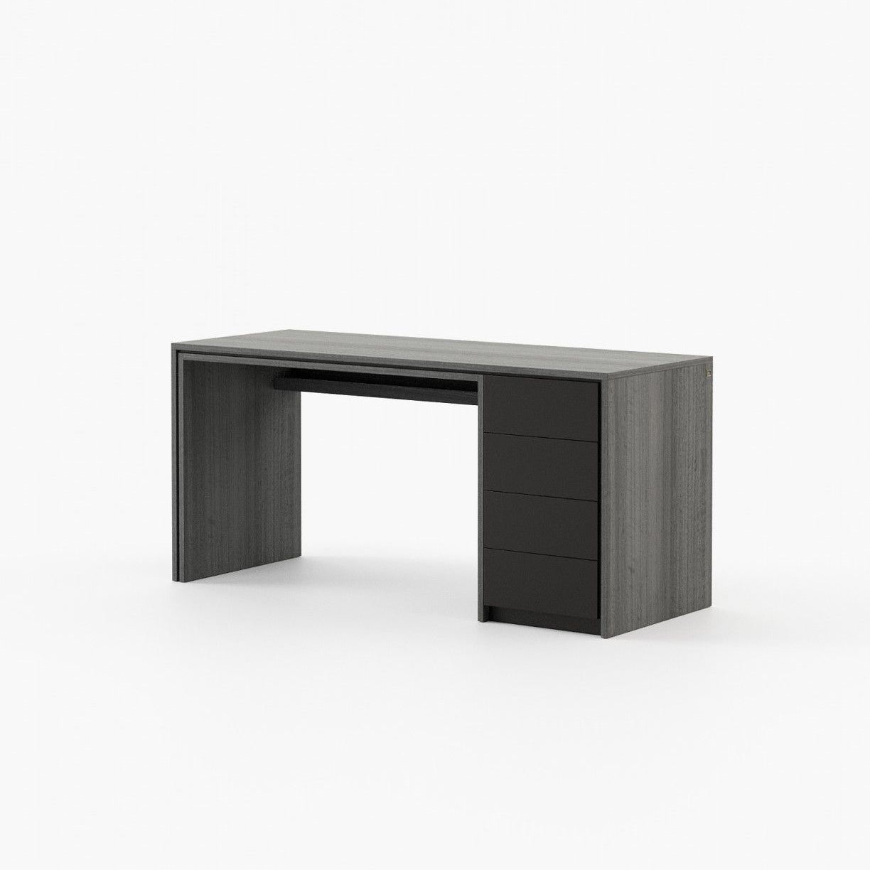 Laskasas CAPE Desk Grey Eucalyptus Veneer Matte - Araco Interiors