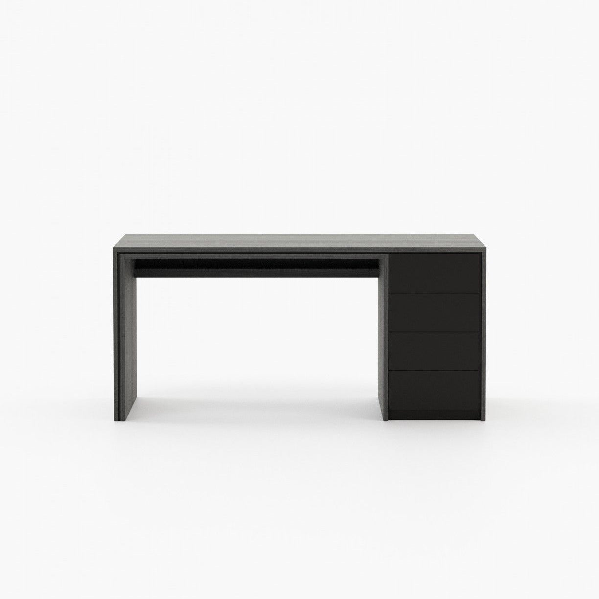 Laskasas CAPE Desk Grey Eucalyptus Veneer Matte - Araco Interiors