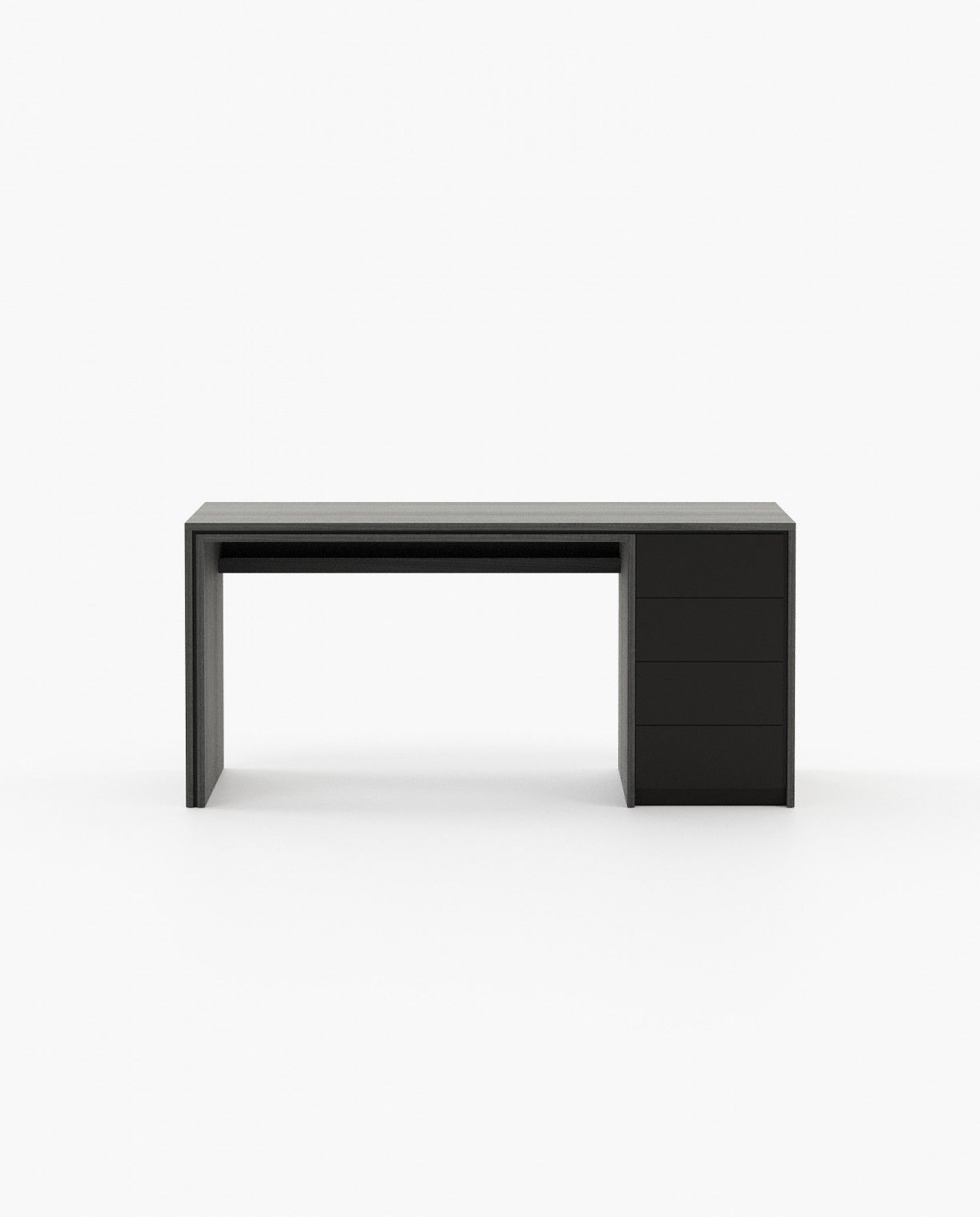 Laskasas CAPE Desk Grey Eucalyptus Veneer Matte - Araco Interiors