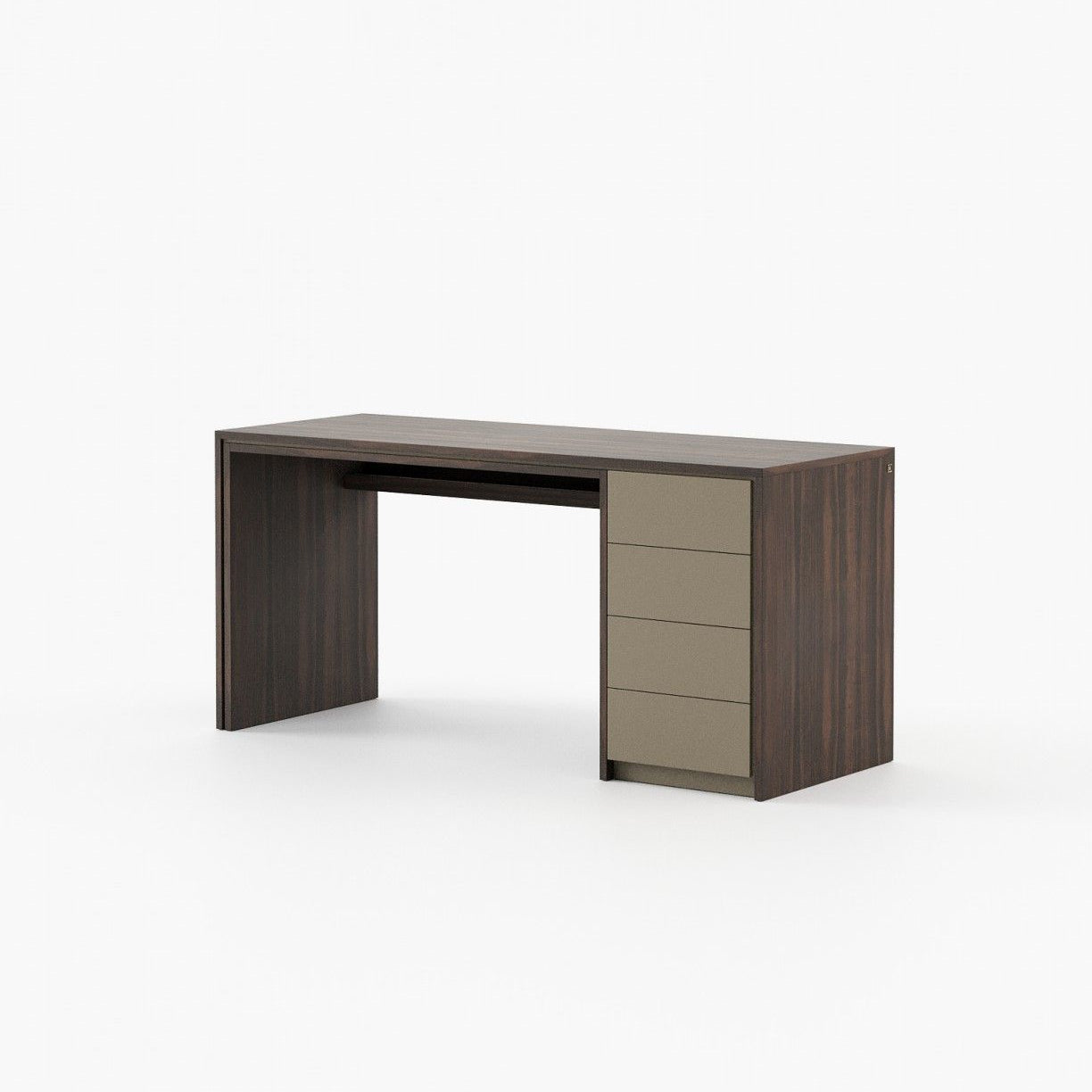 Laskasas CAPE Desk Smoked Eucalyptus Veneer Matte - Araco Interiors